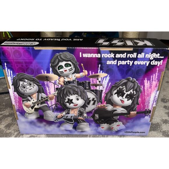 Fisher-Price Little People Kiss "Are You Ready To Rock" Collector Set (NEW) - Picture 5 of 5